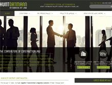 Tablet Screenshot of huntortmann.com